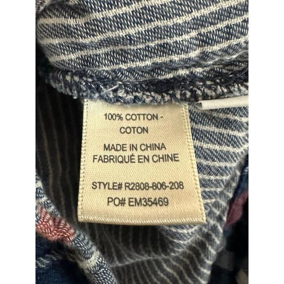 BELLA DAHL Pocket Button Down Vintage Wash Soft Flannel Plaid Shirt - Sz M - Picture 6 of 6